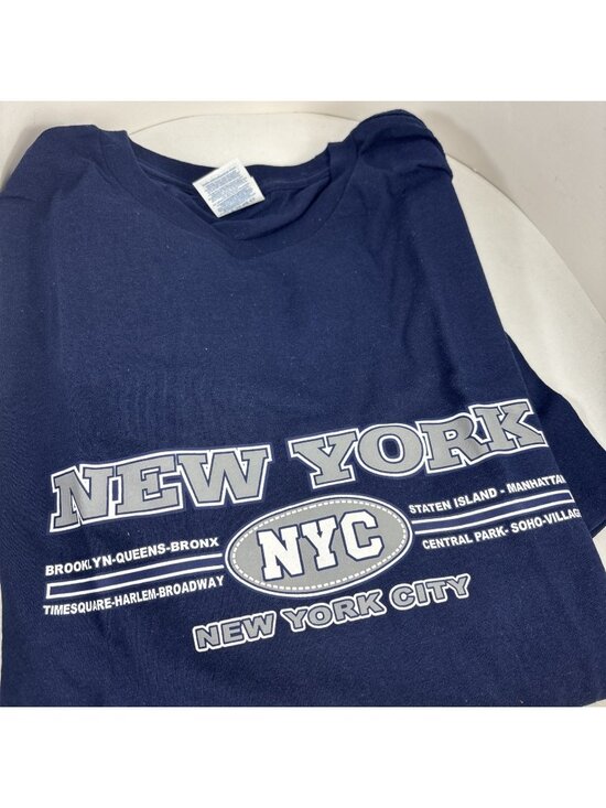 Delta Other - Vintage New York Dark Blue T Shirt Size Lg Delta Pro Weight